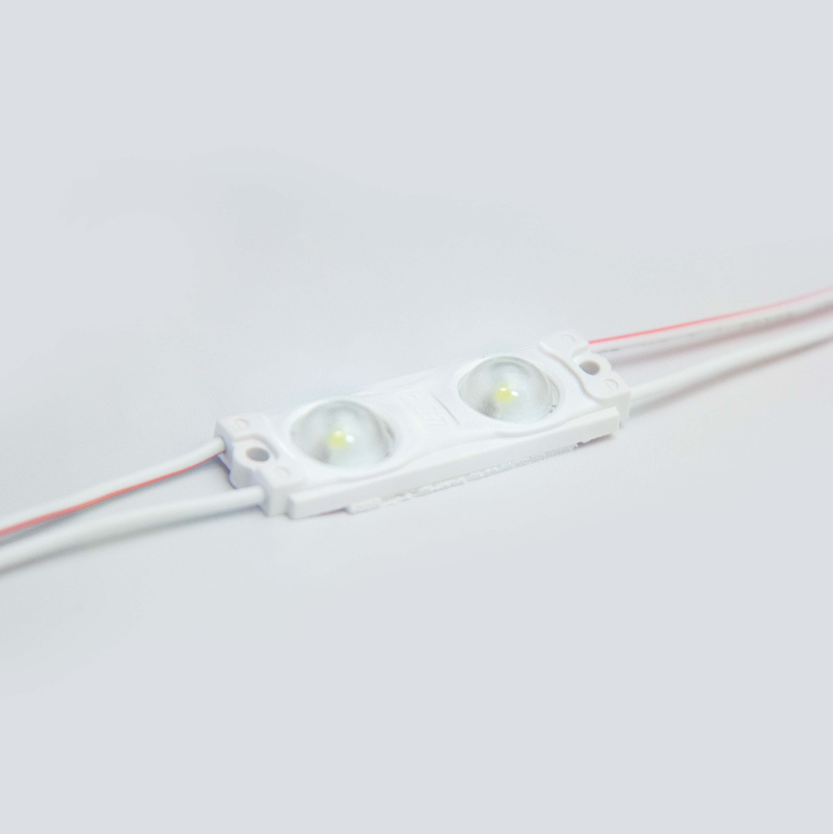 Модуль светодиодный ELF 2SMD диод 2835, с линзой, 160гр.,12В, IP 65 ...
