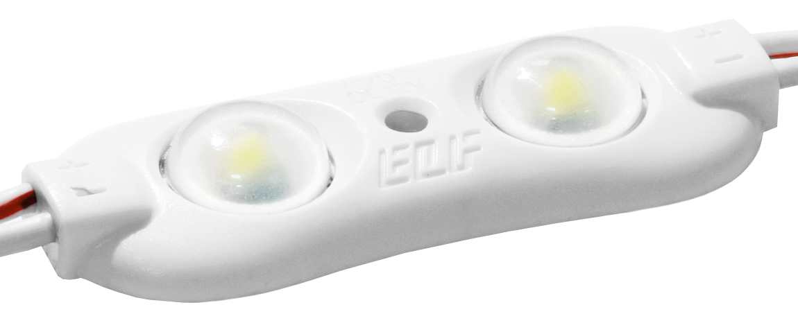 Модуль светодиодный ELF VIVO II, 2SMD диода 5050, с линзой, 160гр.,12В ...