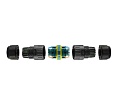 Муфта соединительная для 2-х кабелей 3pin/3pin, M20, винтовые зажимы, IP68
