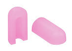 Торцевая заглушка для NeonLine ELF PVC интерьерный, 8мм, боковой изгиб, розовый (комплект 10 шт)