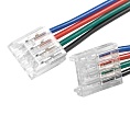 Коннектор 4pin/провод15см/4pin для SMD-лент RGB 10мм, соединительный