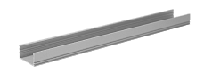 Профиль алюминиевый накладной ELF для LED, 2000х12х25мм