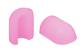 Торцевая заглушка для NeonLine ELF PVC интерьерный, 6мм, боковой изгиб, розовый, для 1см (10 шт)
