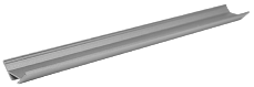 Профиль алюминиевый угловой ELF для LED, 2000х16х16мм