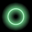 NeonLine ELF PVC интерьерный, боковой изгиб, 12В, IP20, 8мм, 1м, зеленый