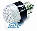 Лампа светодиодная энергосберегающая, ELF, 220V, E-27, красная