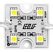 Модуль светодиодный ELF, 12B, 4SMD диода 5050, 12В, белый, тип В, корпус glue