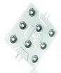 Модуль светодиодный для фронтальной подсветки ELF, 8 smd, диод 2835, с линзой, 12В, IP67, белый